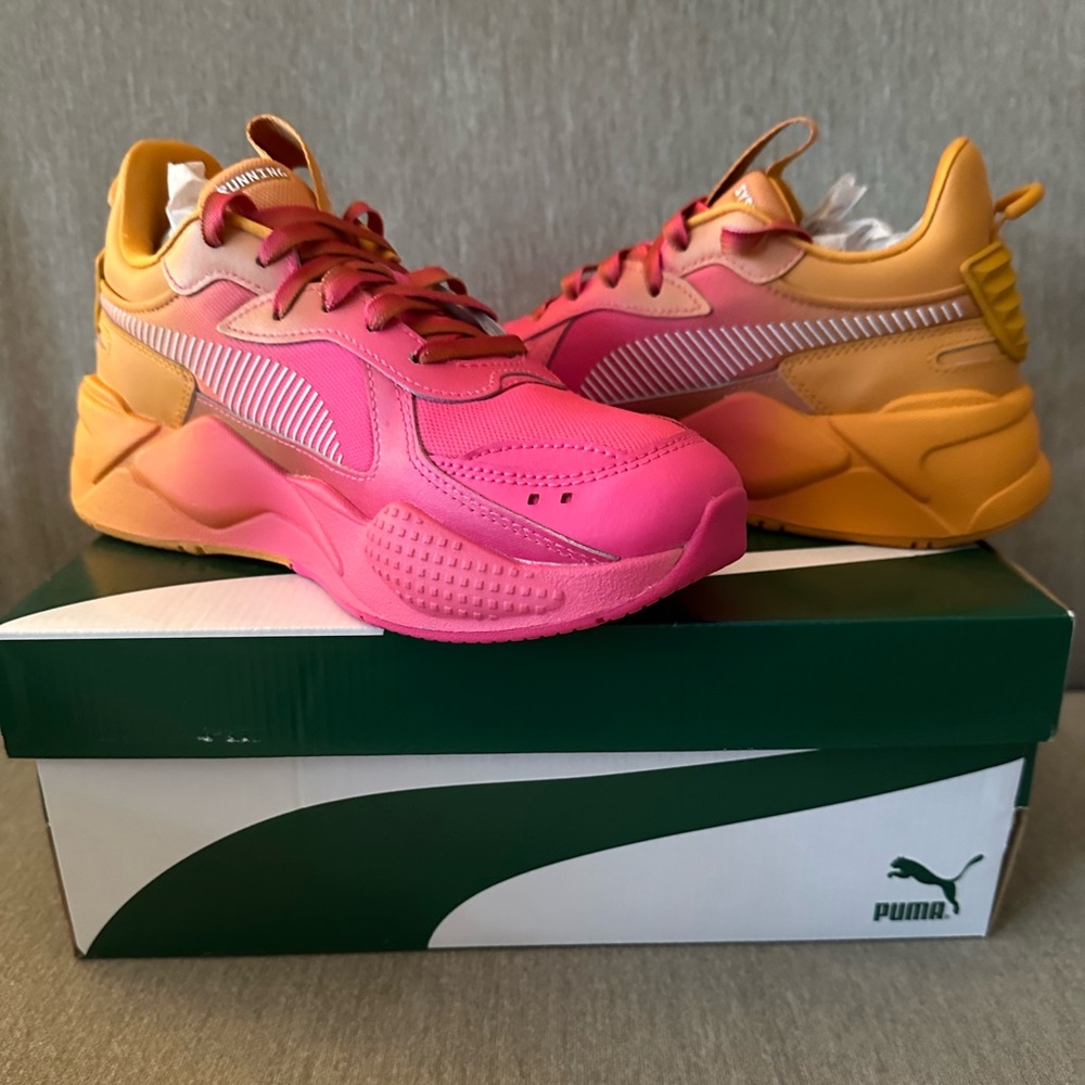 Ladies Rs-X Faded Lace Up Sneakers size US 8